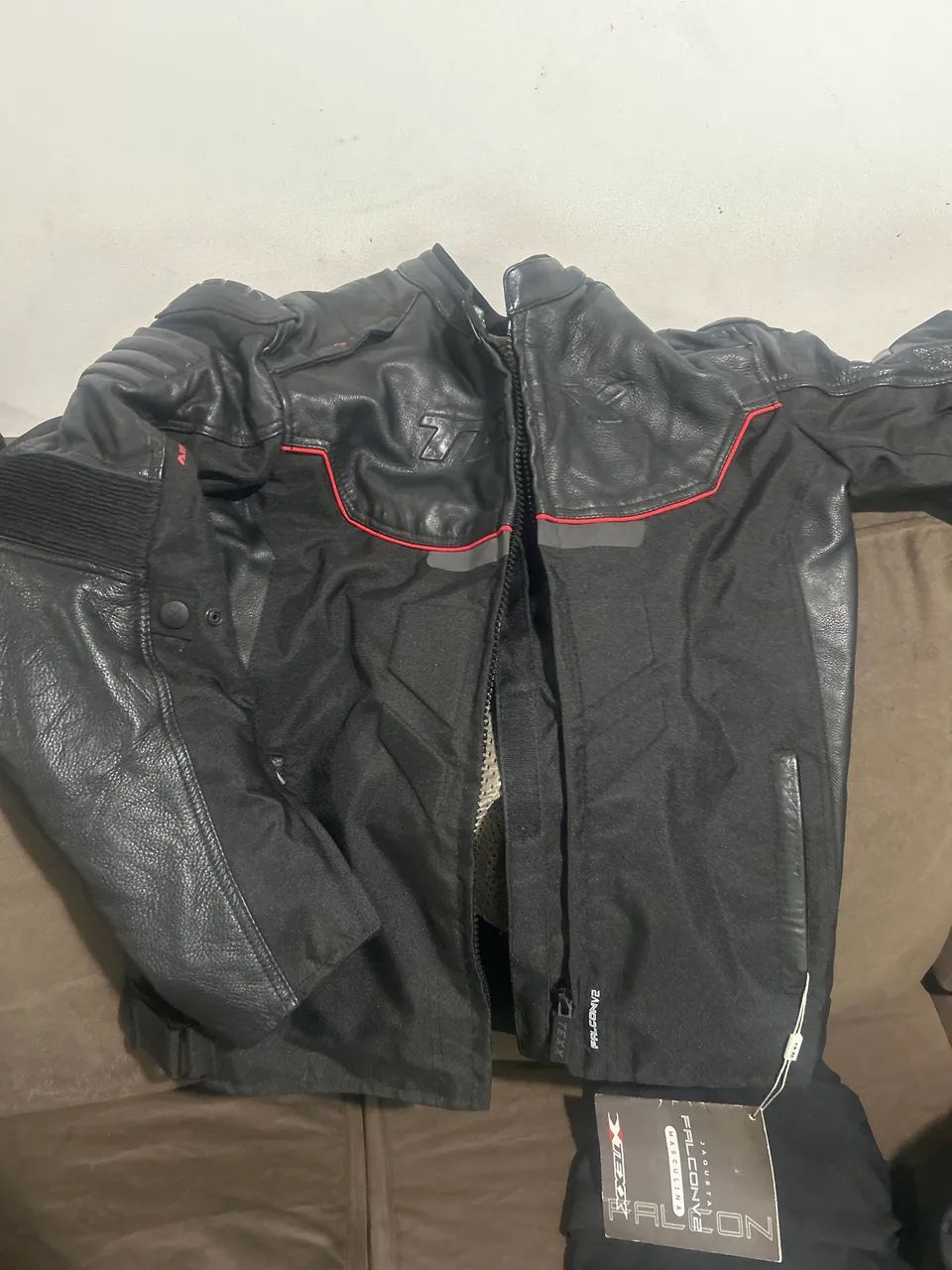 Jaqueta em couro motociclista  - Foto 4