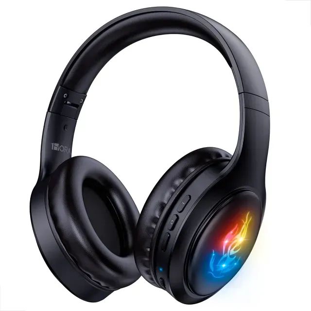 Fone De Ouvido Sem Fio Bluetooth Led Headset Gamer Preto - Foto 2