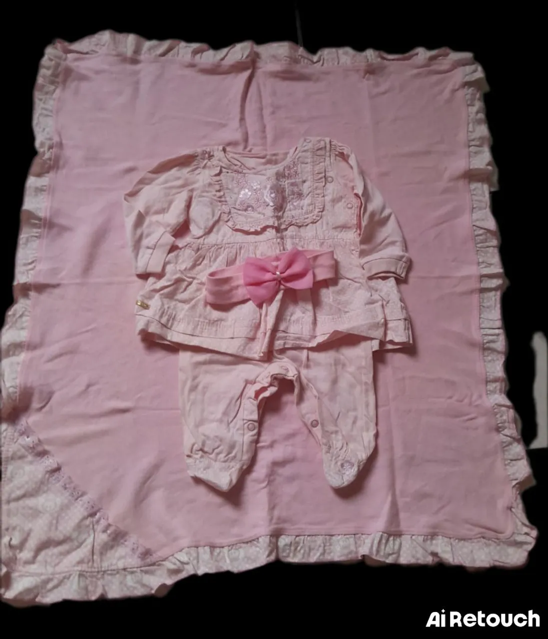Conjunto Bebê Menina - Macacão e Vestido