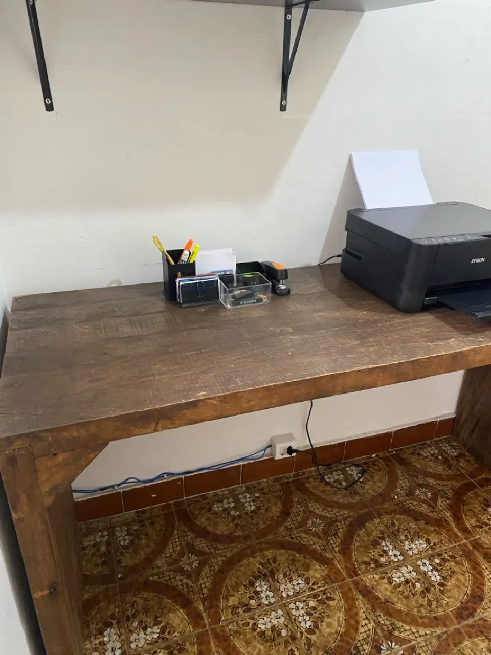 Mesa de madeira rústica - Foto 5