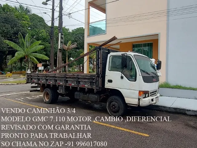 Caminhão 3/4 GMC 7.110 Carroceria Madeira