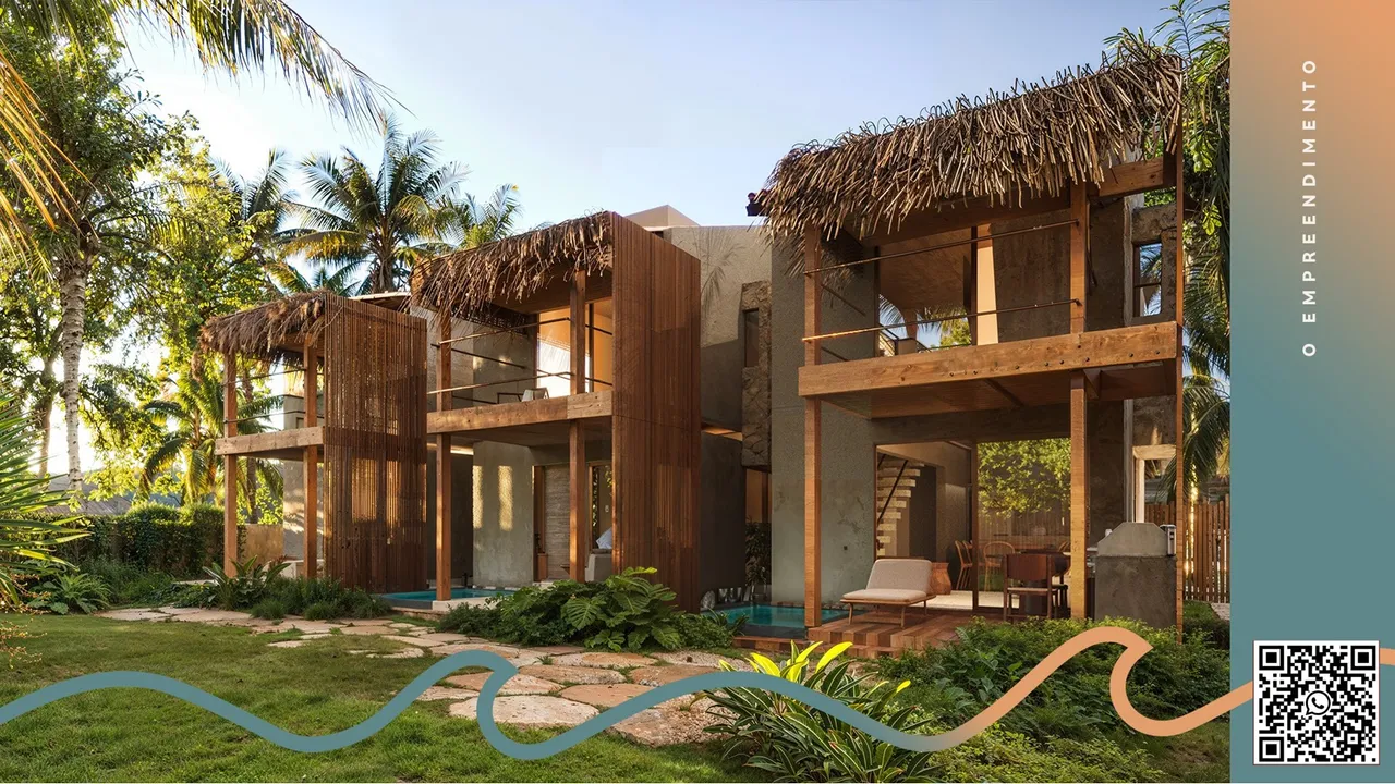 MARAGOGI - CASAS EM CODOMÍNIO FECHADO, PÉ NA AREIA, ESTRUTURA DE RESORT ENFRENTE AO CAMINH