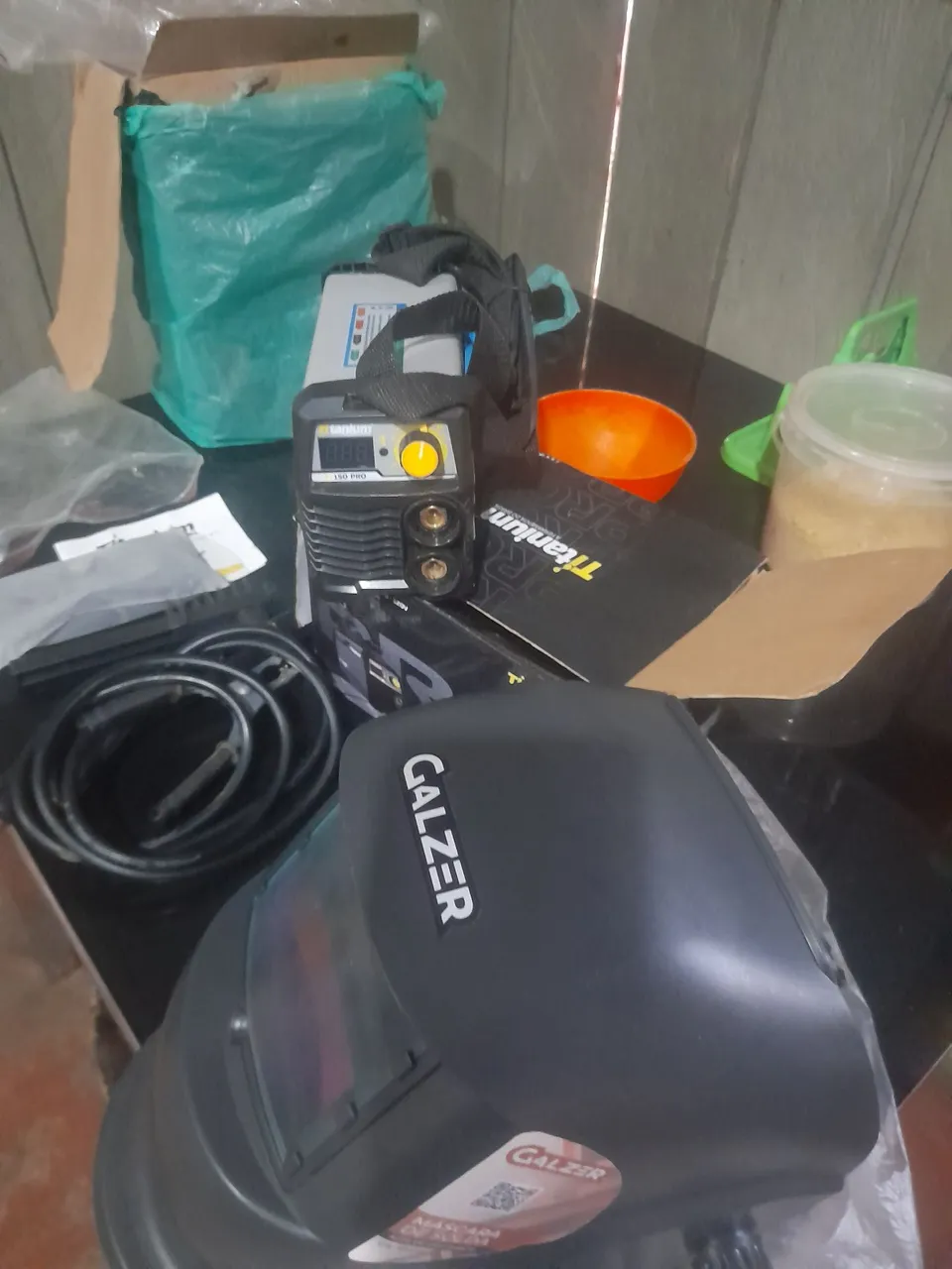 Máscara de Solda Automática GALZER + Inversora de Solda