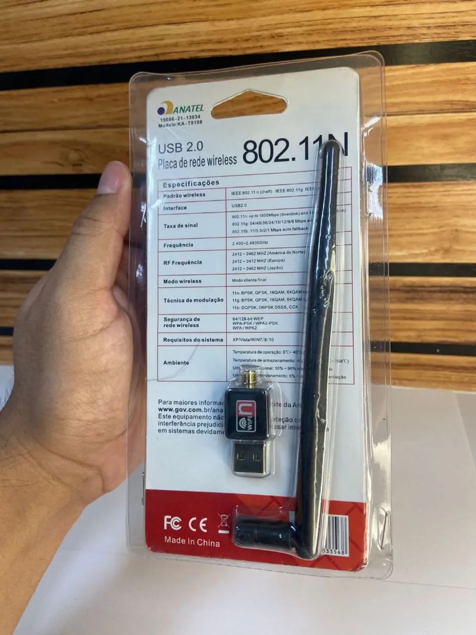 Placa de Rede Wireless 802.11N - USB 2.0 - Foto 3