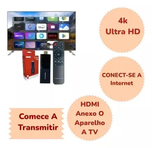 Aparelho Smart Stick Android Full Hd Google Assistente - Foto 3