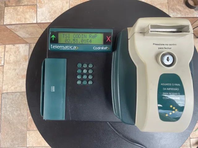 Relogio De Ponto Telemática Modelo Codinrep 2000 Tss, No Estado! - Foto 3