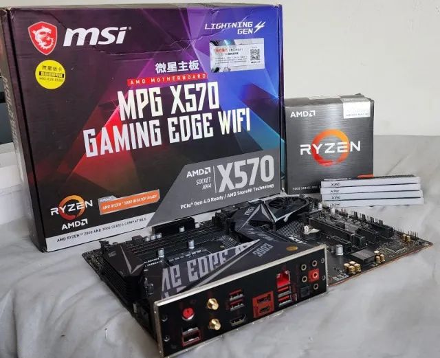 x570 Gaming Edge Wifi 16gb Estudo Troca