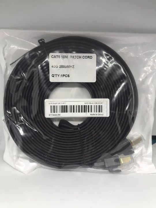 Cabo de Rede Gamer CAT8 10 Metros RJ45 40Gbps 2000MHz Playstation Xbox Nintendo Switch PC - Foto 5