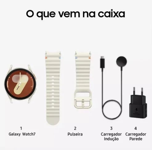 Samsung Galaxy Watch7 Smartwatch 44mm Lte Prata Lacrado - Foto 2