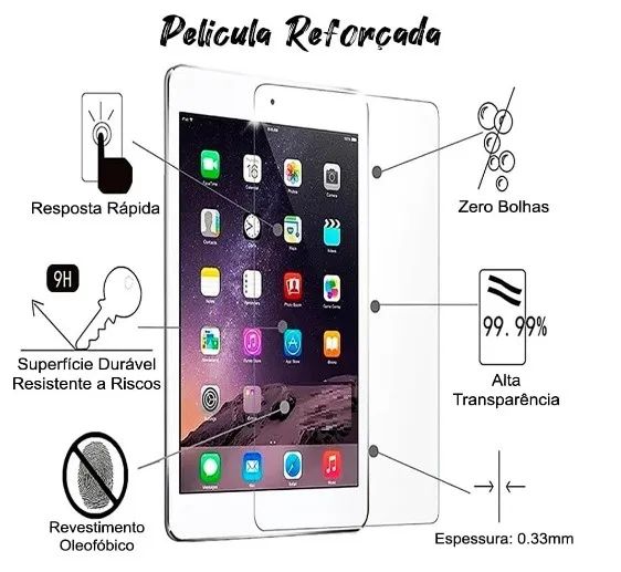 pelicula Tela Vidro Temperado Para iPad A16 11º Geração 2025 11 polegadas A3354 A3355 A335 - Foto 3