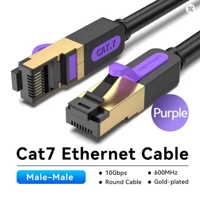 Cabo Patch Cord Cat7 Cobre Lan 2m 10gbps (Cabo de Rede) - Foto 3