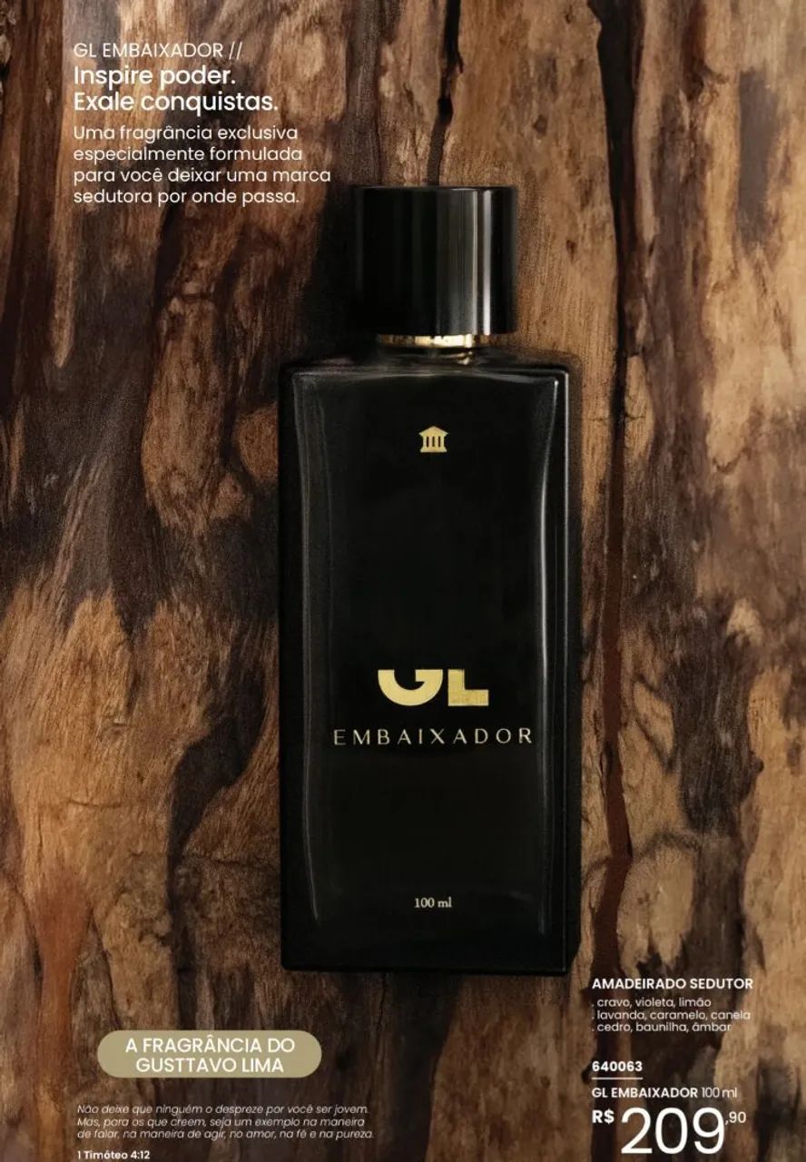 Perfume GL Hinode Fragrâncias (Gustavo Lima)
