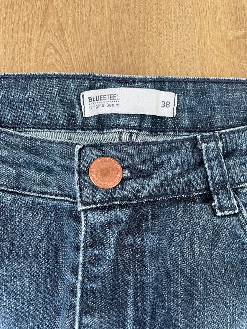 Saia Jeans Destroyed tam 38 Bluesteel - Foto 3