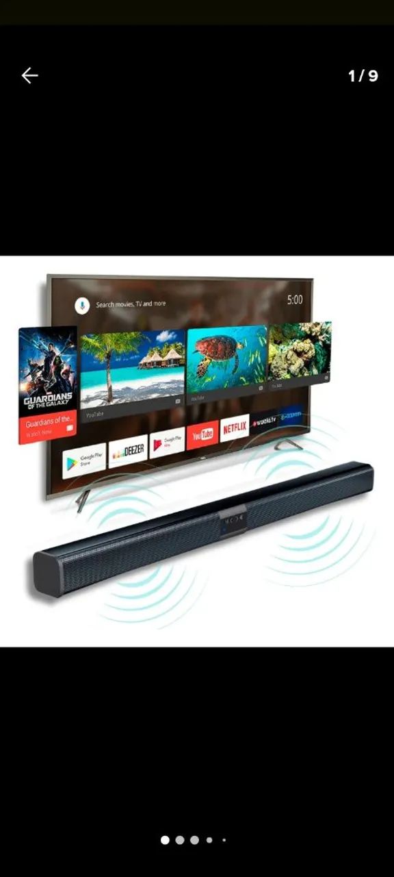 Soundbar com Bluetooth e Subwoofer para TV