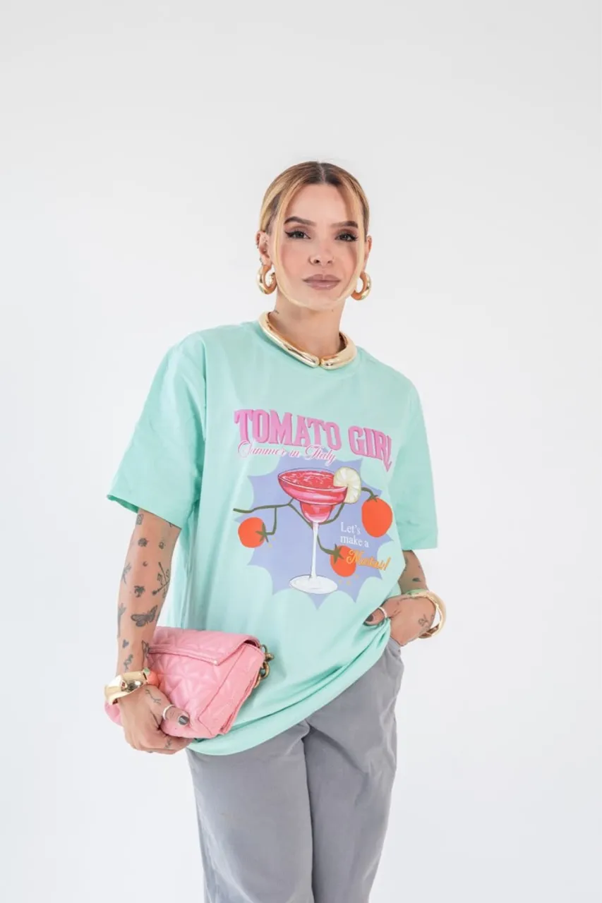 Camiseta Tomato Girl - Verão na Itália