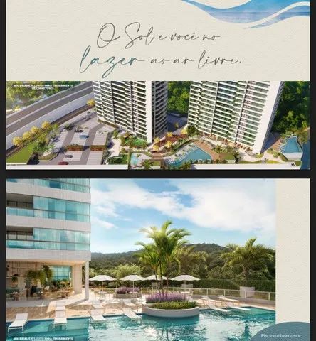 Jacarecica - Lançamento beira mar, apartamentos 3 quartos - Foto 2