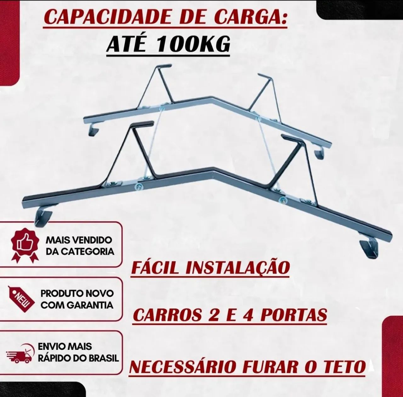 Rack Suporte porta escada Universal  - Foto 2