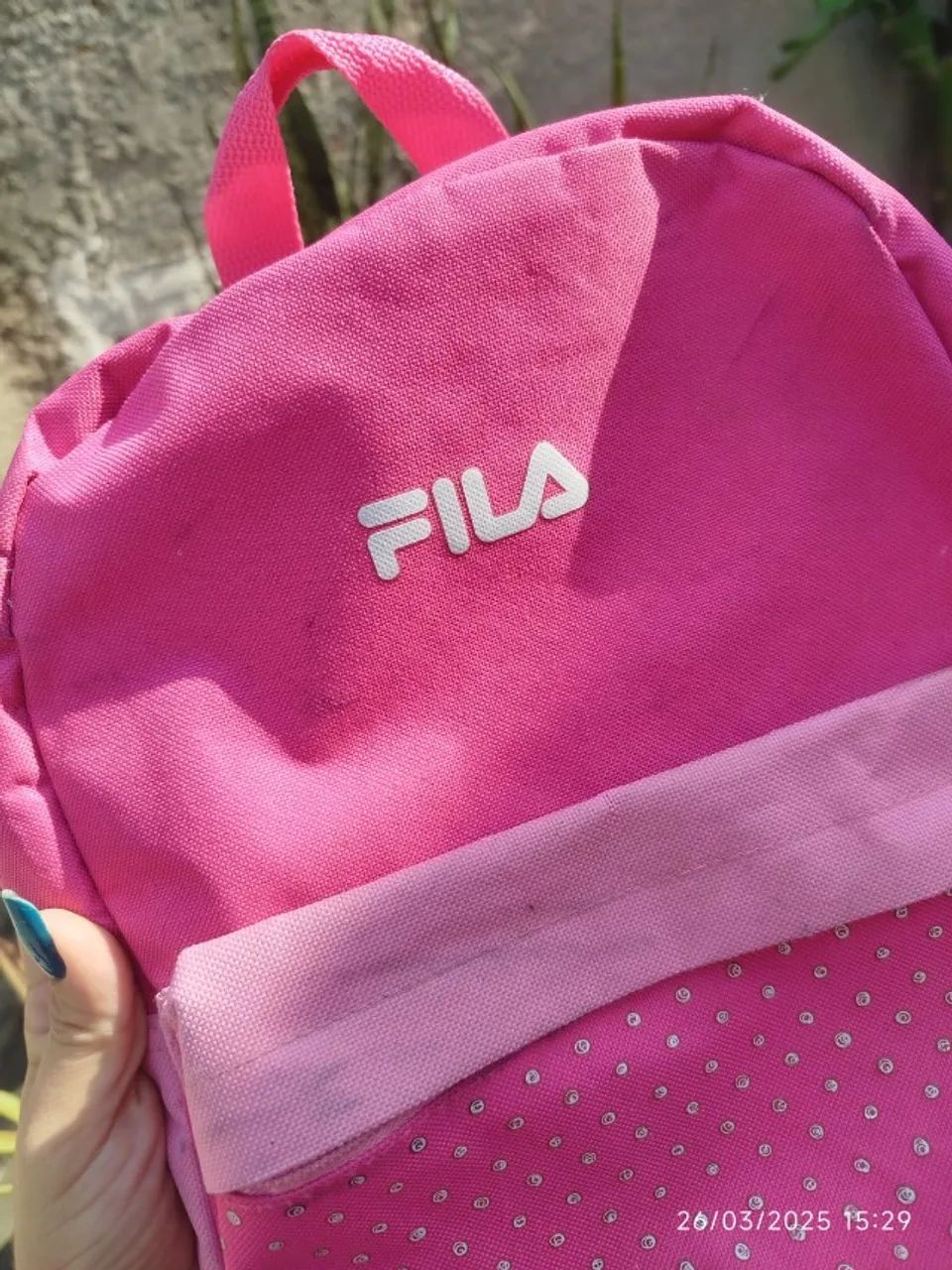 Mini Mochila Fila - Rosa - Usada - Foto 3
