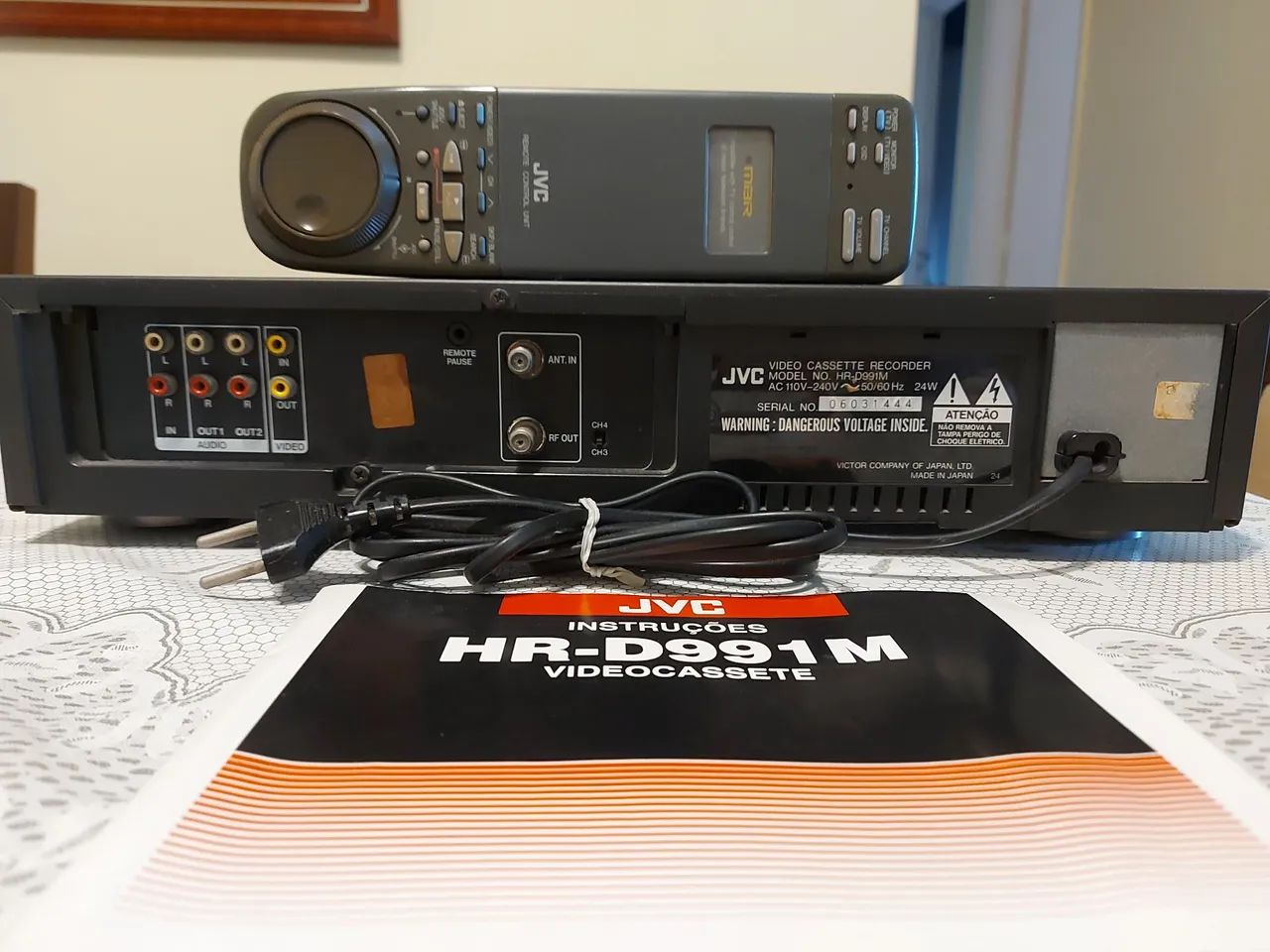 Vídeo Cassete JVC HR-D991M + C. Remoto + Manual - Foto 3