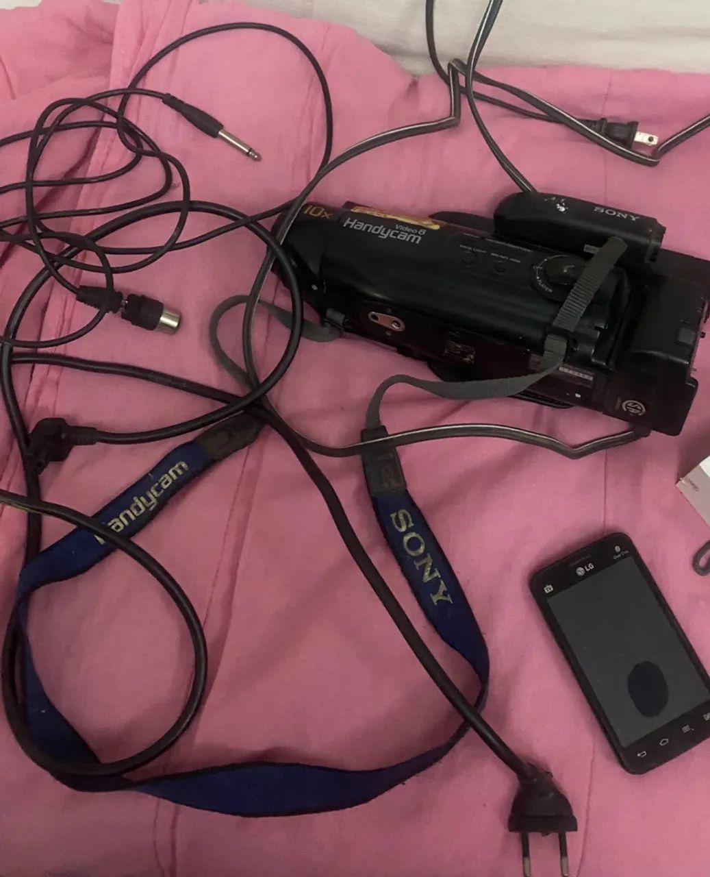 Filmadora Sony Handycam Video 8 ano 1985