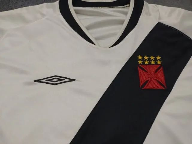 Camisa Oficial Vasco Umbro 2005, longa, tamanho G (57x79cm). Modelo raro, de Jogo. - Foto 4
