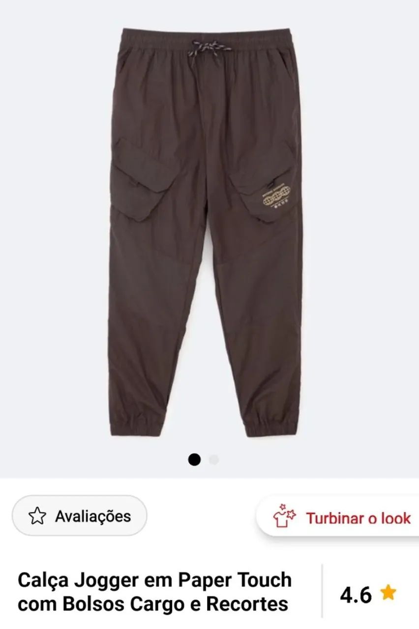 Calça Jogger com Bolsos Cargo Preta - Blue Steel Renner. - Foto 2