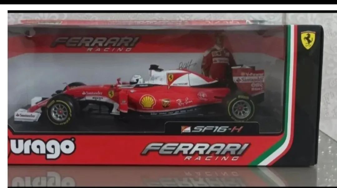 Ferrari SF16-H S. Vettel モデル Ferrari SF16-H - vettel Modelo de Coleção 1/18 - Hobbies e