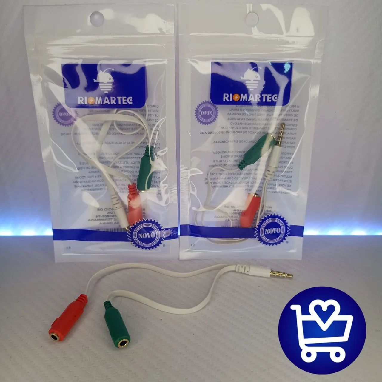 Cabo P2 para P2 - 3 Pinos - 3 Metros - R$ 9,90 - Foto 3