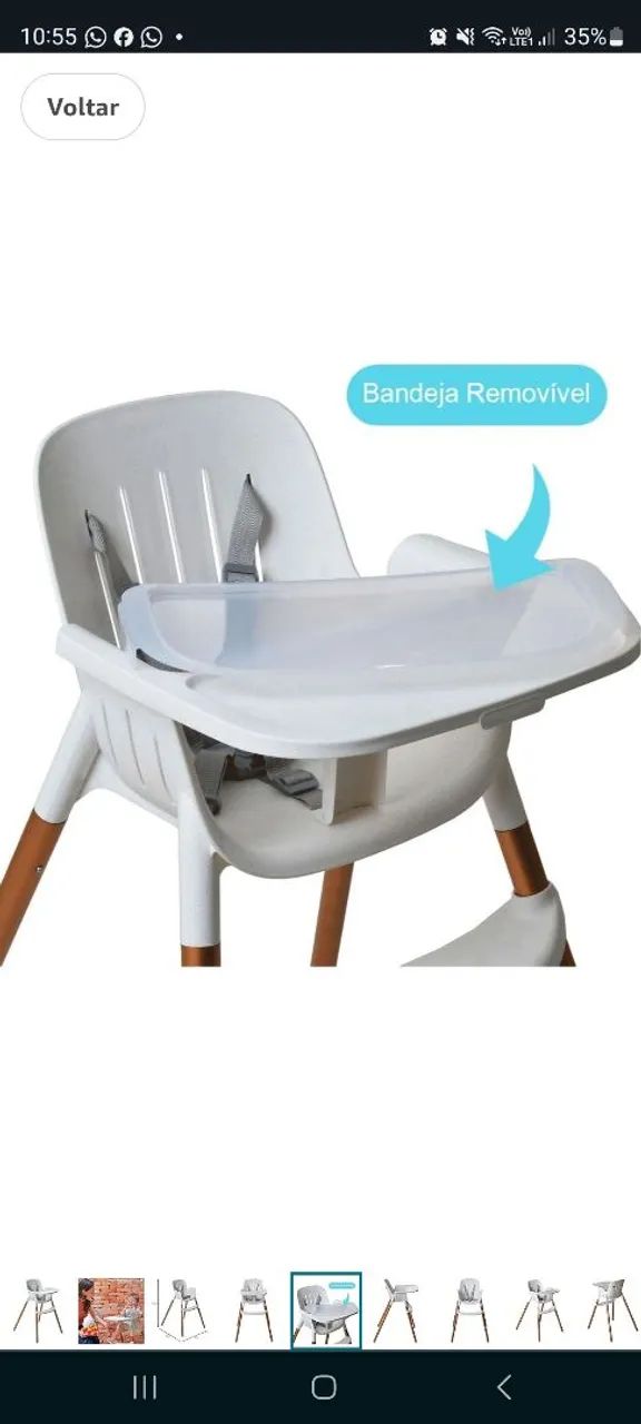 Cadeira de Alimentação Burigotto NOVA