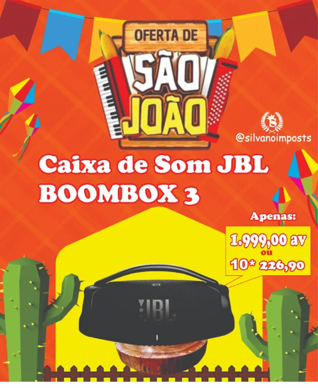 Caixa de Som Portátil JBL Boombox 3 nova lacrada + NFe e Garantia Pelo Fabricante