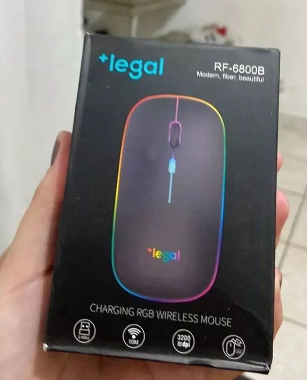 Mouse Sem Fio Óptico Ultrafino Slim USB para PC Computador Notebook - Foto 3