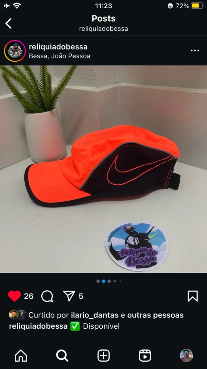 BONÉ NIKE AW84 DRI FIT ORIGINAL LARANJA - Foto 3