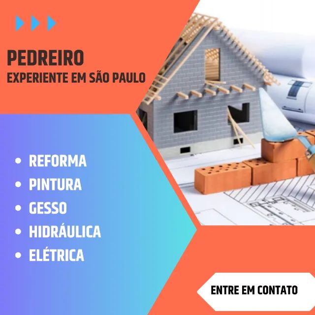 Pedreiro Experiente em São Paulo