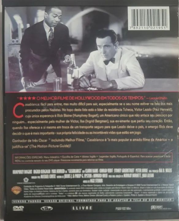 Casablanca DVD - Humphrey Bogart e Ingrid Bergman - Foto 2