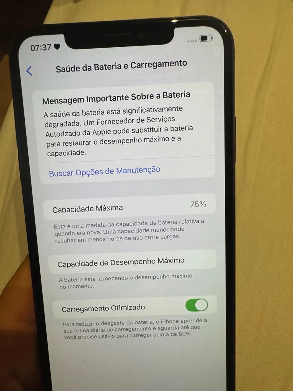 bateria do iphone xs max