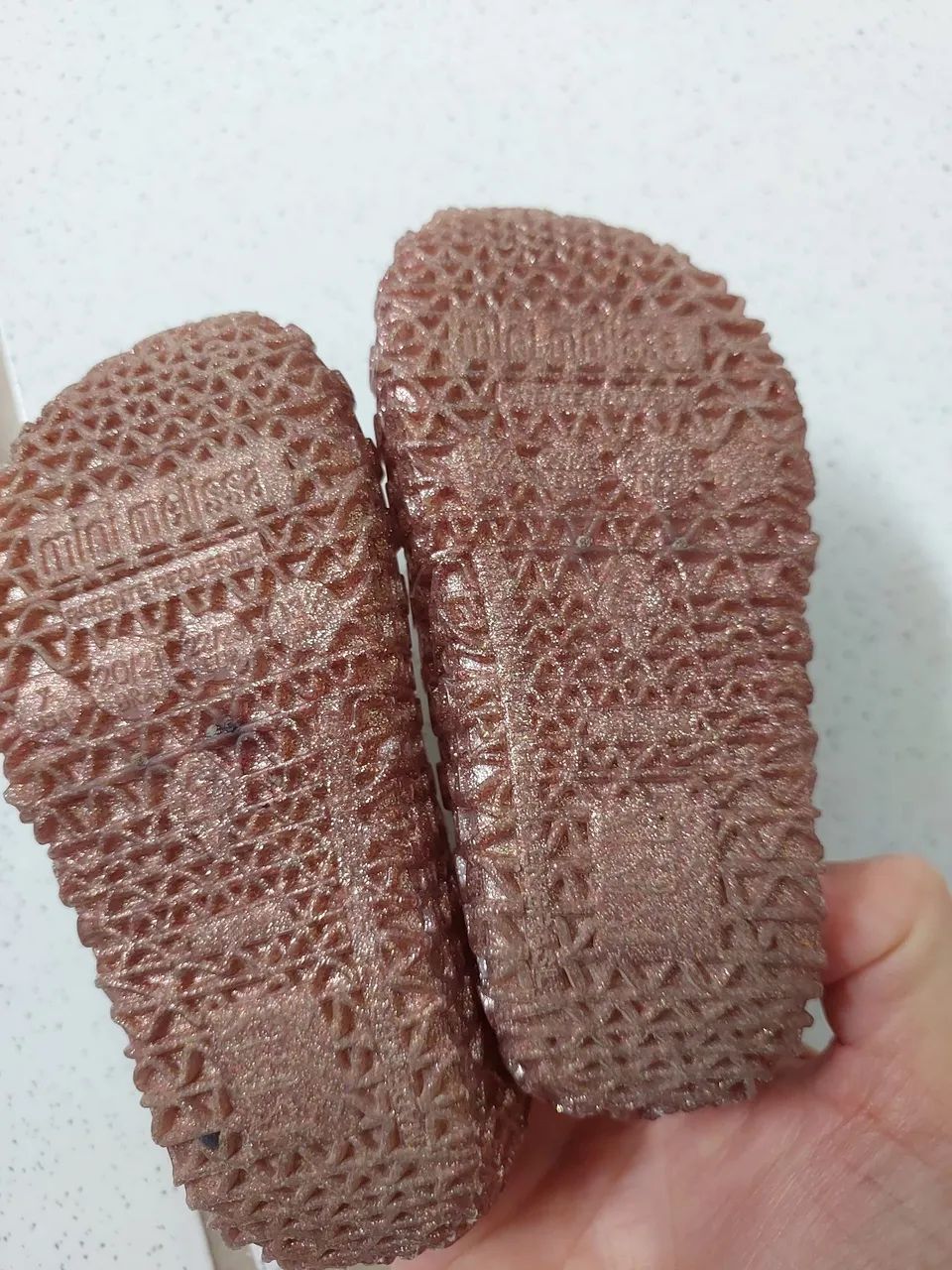 Sapatilha Mini Melissa - Rosa Glitter 20/21 - Foto 2