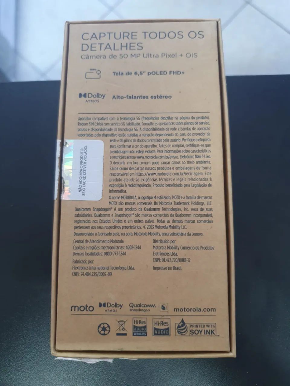 POUCO USO - Smartphone Moto G84 5G 8GB RAM Boost* 256GB Grafite - Foto 2