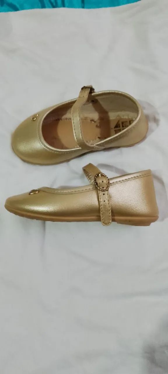 Sapatilha Pimpolho Feminino Dourado 