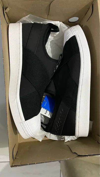 Tênis Adidas Slip On Preto NOVO NA CAIXA - Foto 2