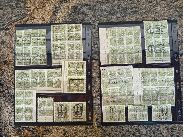 Rara coleção de selos carimbados sem repetição. - Foto 5