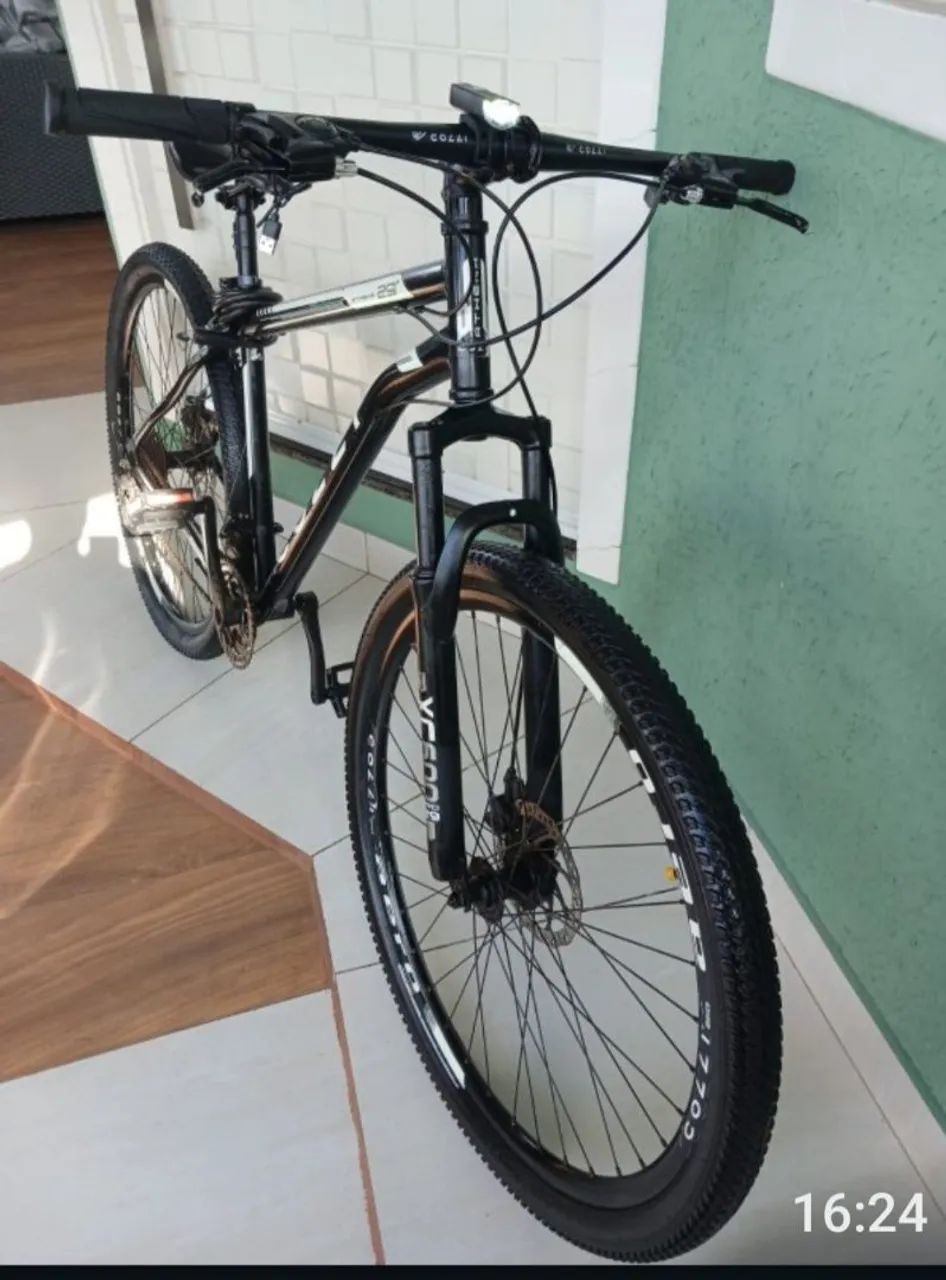 Bicicleta aro29 quadro19 com acessórios  - Foto 4