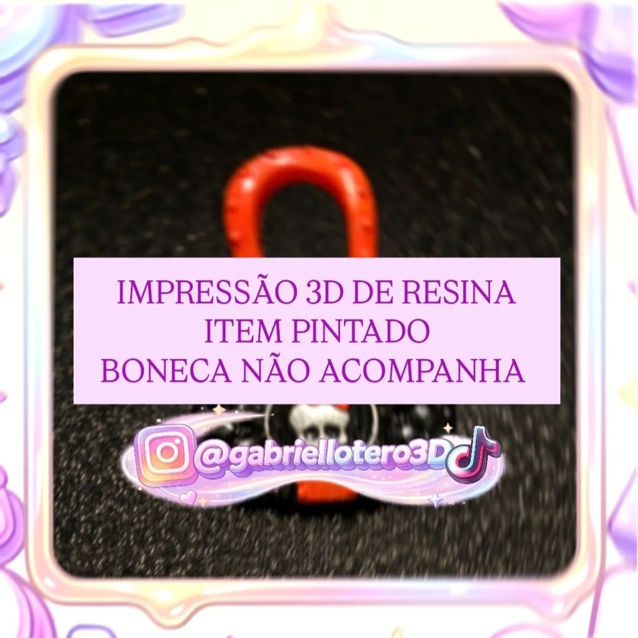 Bolsa para a boneca Monster High Frankie - impressão 3D - Foto 2