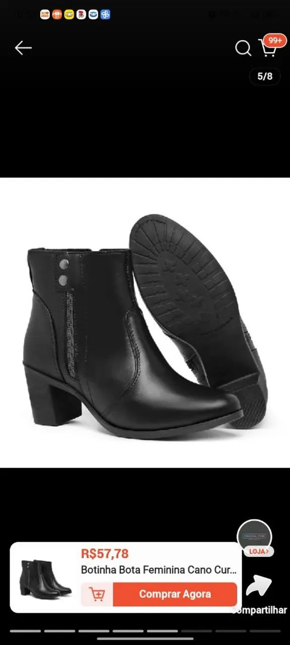 Bota feminina 37 - Foto 2