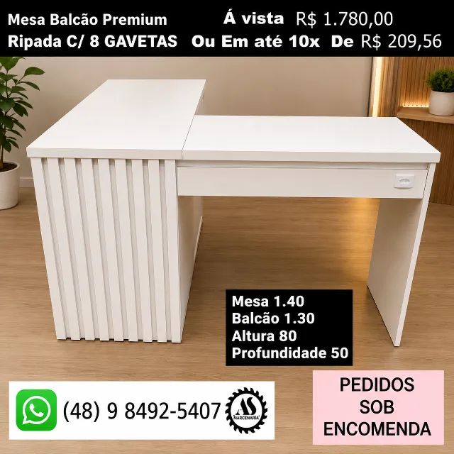 Mesas Bancadas para estudio profissionais Nail Designer  - Foto 5