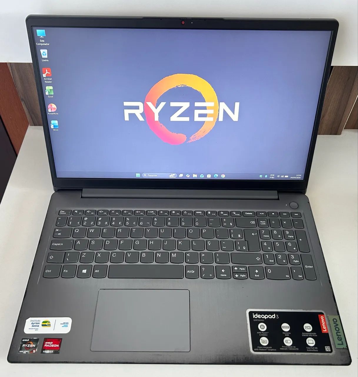 Notebook Gamer Lenovo Ryzen com SSD