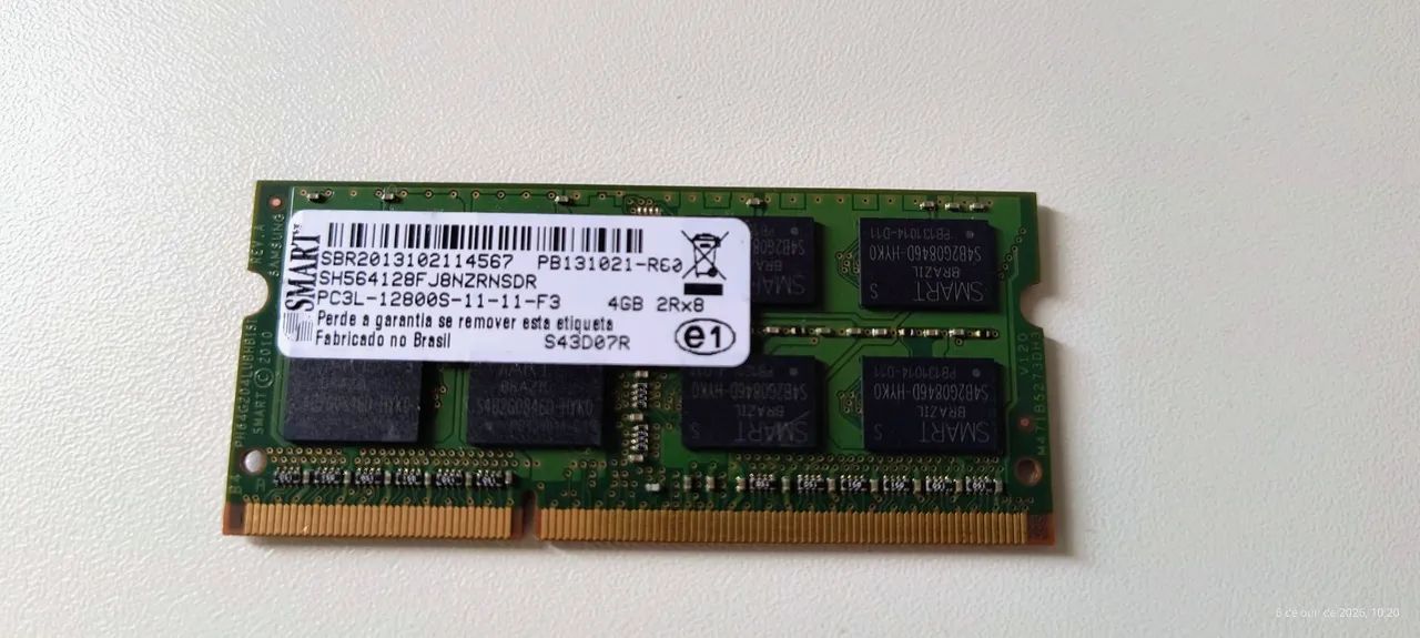 Memória ram notebook smart DDR3 4GB 