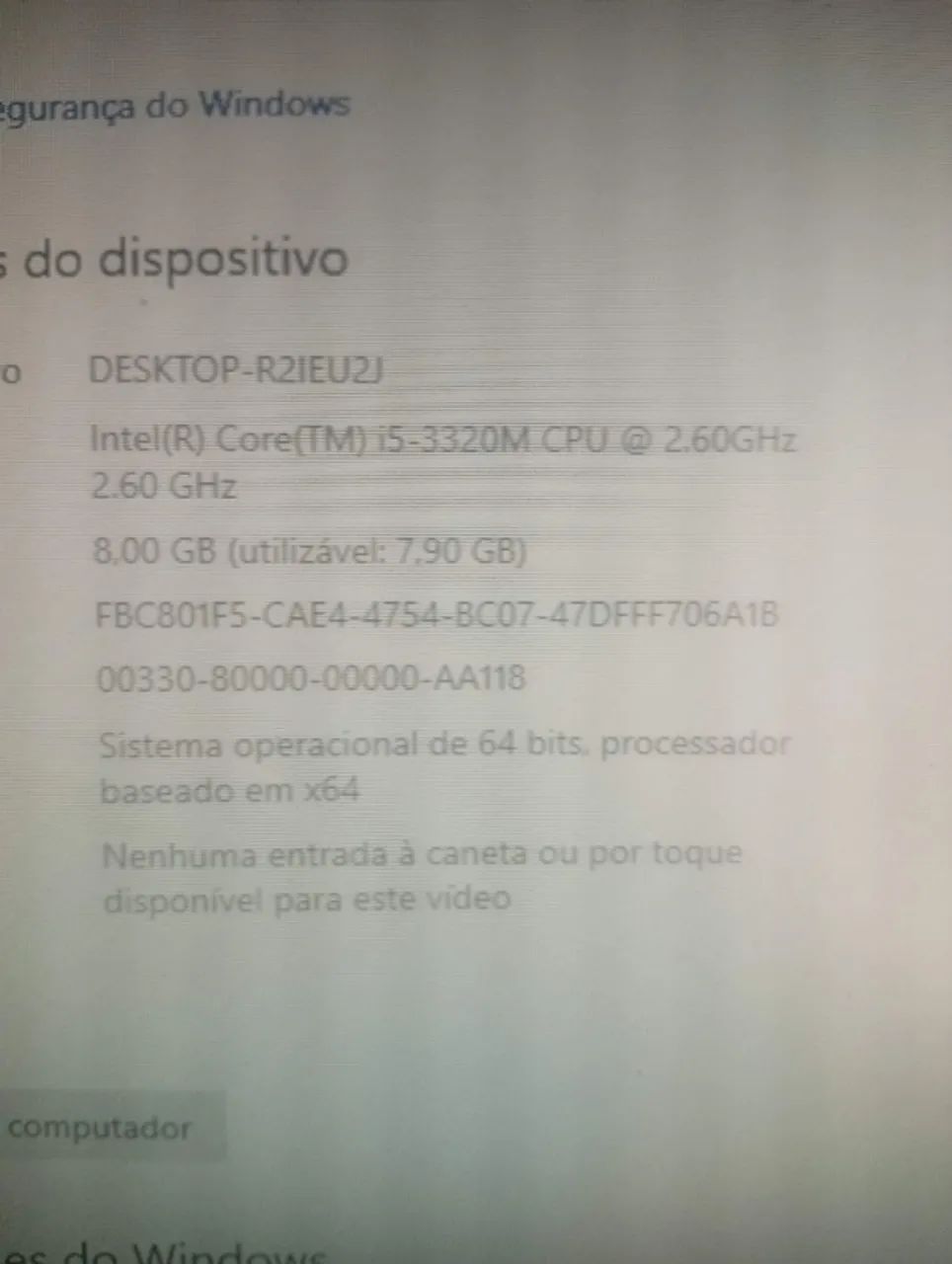 Computador Intel core I5 3320 2.60Ghz funcionando 100% - Foto 3