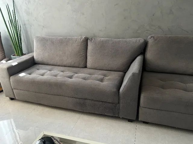 SOFÁ MODULAR - ÓTIMO ESTADO Valor: R$ 2.000,00  Estrutura em madeira  - Foto 4