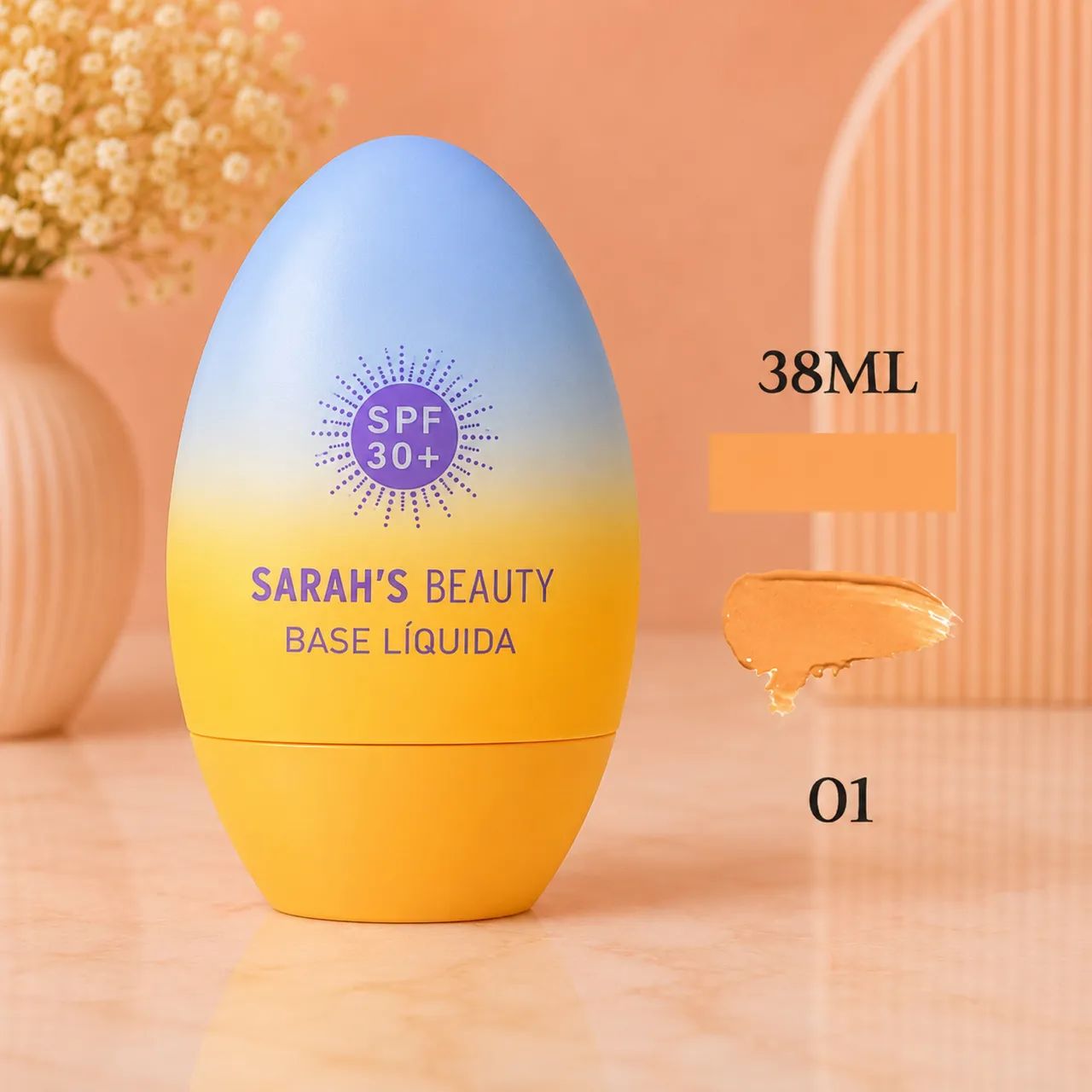 Base Líquida Sarah?s Beauty SPF 30+ - Cobertura Natural - Foto 5