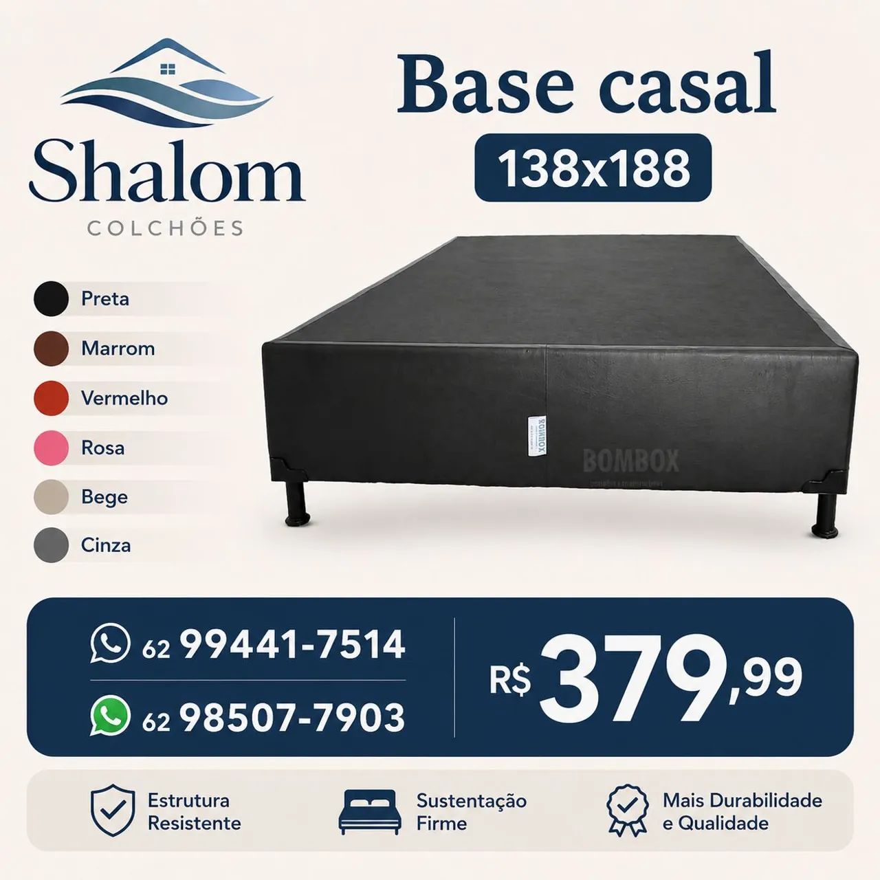 Base  box casal 